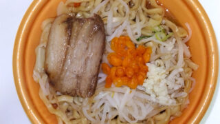 千里眼監修濃厚ニンニク醬油ラーメン辛揚玉入り