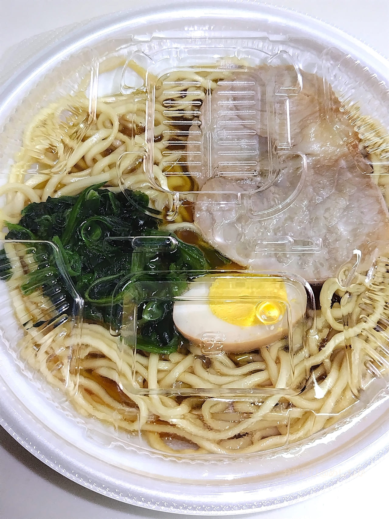 加熱した家系ラーメン